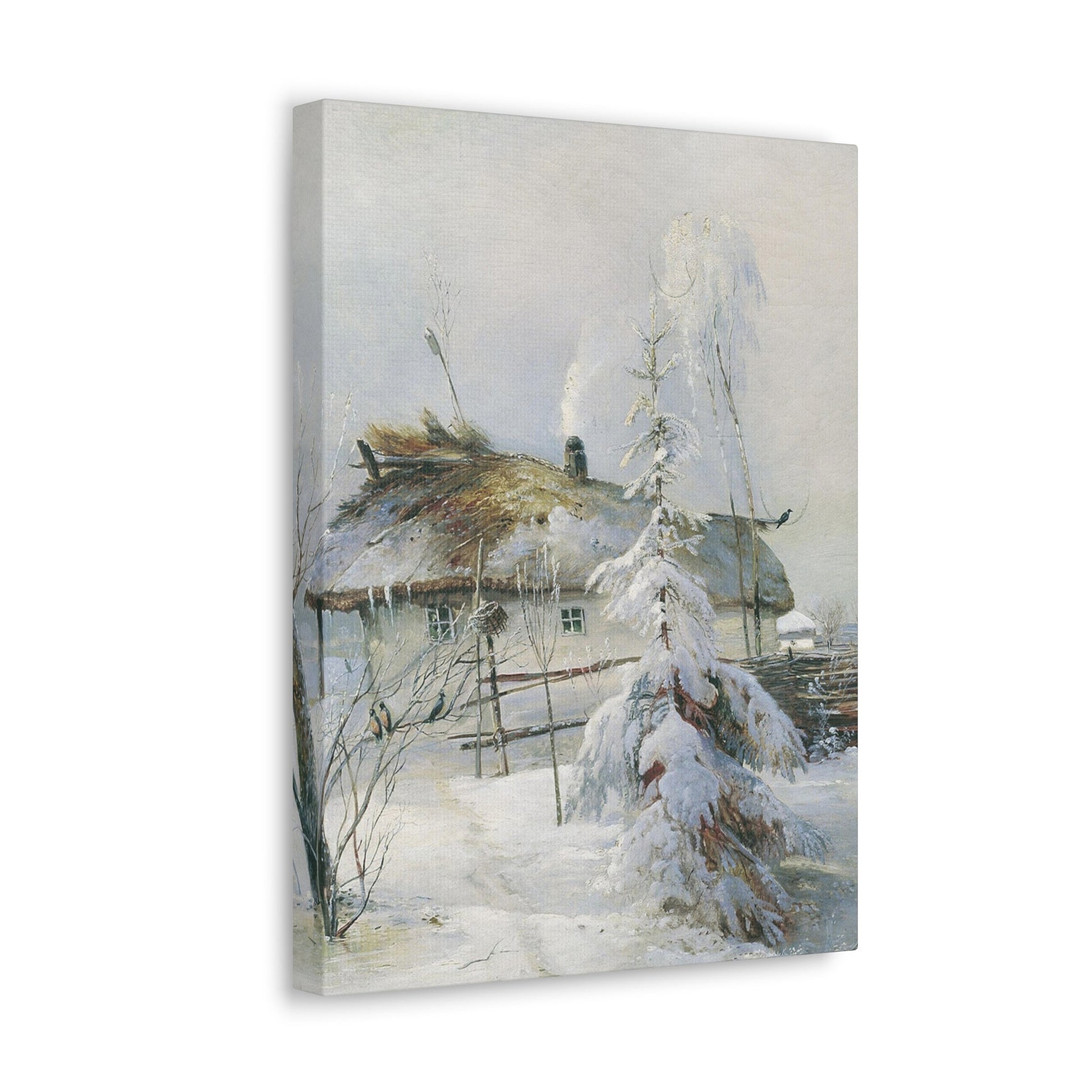 Alexei Savrasov (1830-1897) Winter - Canvas Wall Art-The Sticker Space