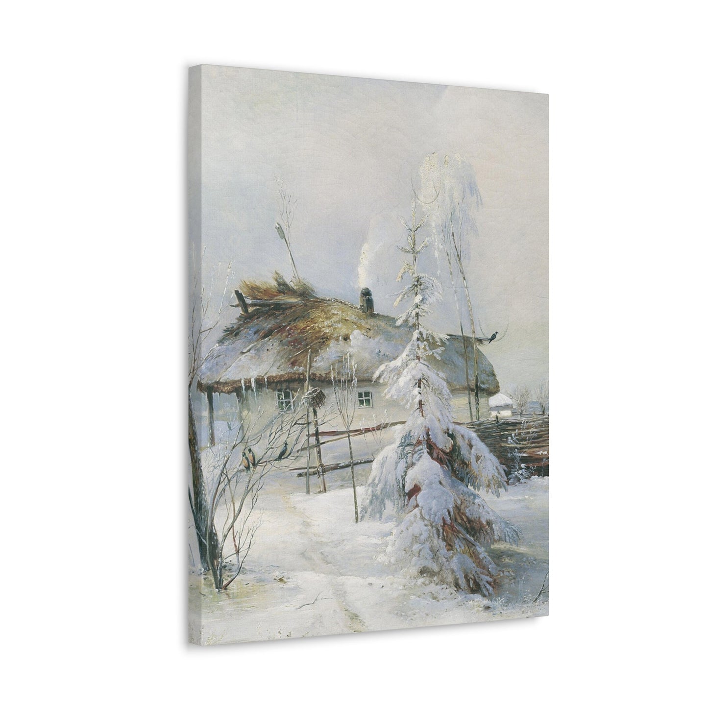 Alexei Savrasov (1830-1897) Winter - Canvas Wall Art-The Sticker Space