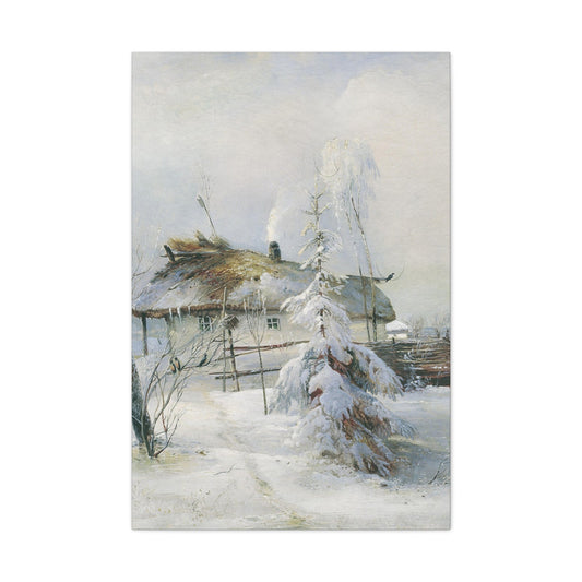 Alexei Savrasov (1830-1897) Winter - Canvas Wall Art-24″ x 36″-The Sticker Space