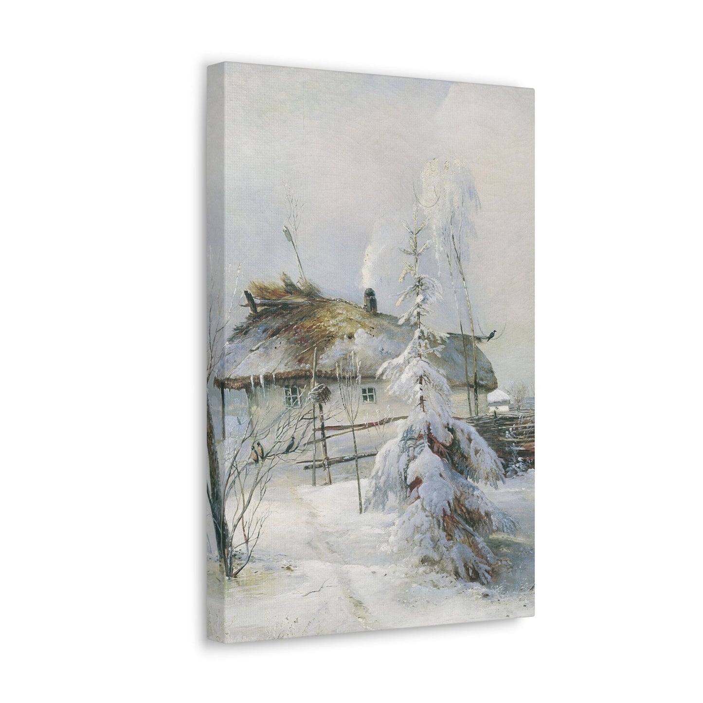 Alexei Savrasov (1830-1897) Winter - Canvas Wall Art-The Sticker Space