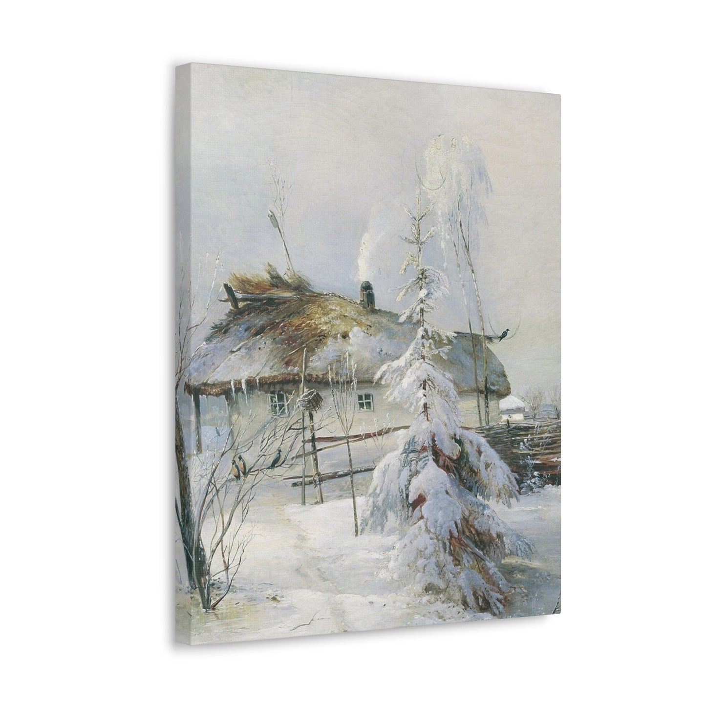 Alexei Savrasov (1830-1897) Winter - Canvas Wall Art-The Sticker Space