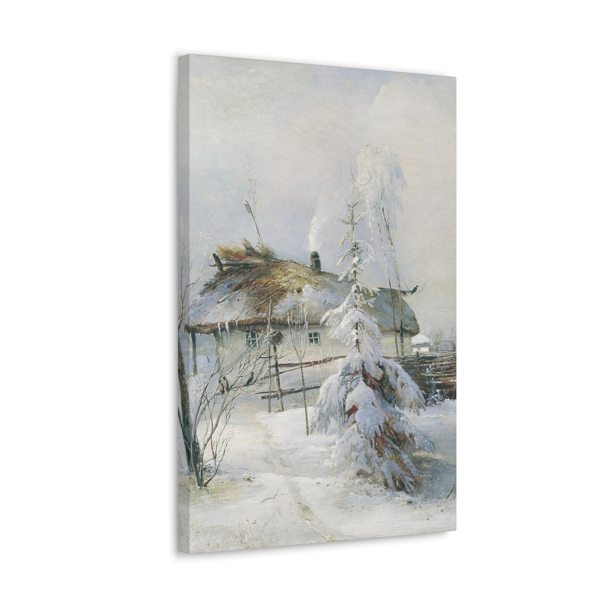 Alexei Savrasov (1830-1897) Winter - Canvas Wall Art-The Sticker Space