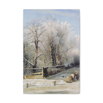 Alexei Savrasov (1830-1897) Winter landscape 1873 - Canvas Wall Art-12" x 18"-The Sticker Space