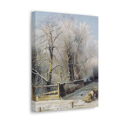 Alexei Savrasov (1830-1897) Winter landscape 1873 - Canvas Wall Art-The Sticker Space