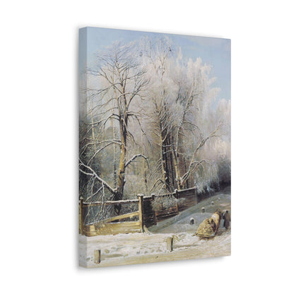 Alexei Savrasov (1830-1897) Winter landscape 1873 - Canvas Wall Art-The Sticker Space