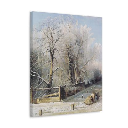 Alexei Savrasov (1830-1897) Winter landscape 1873 - Canvas Wall Art-The Sticker Space