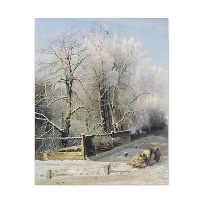 Alexei Savrasov (1830-1897) Winter landscape 1873 - Canvas Wall Art - The Sticker Space