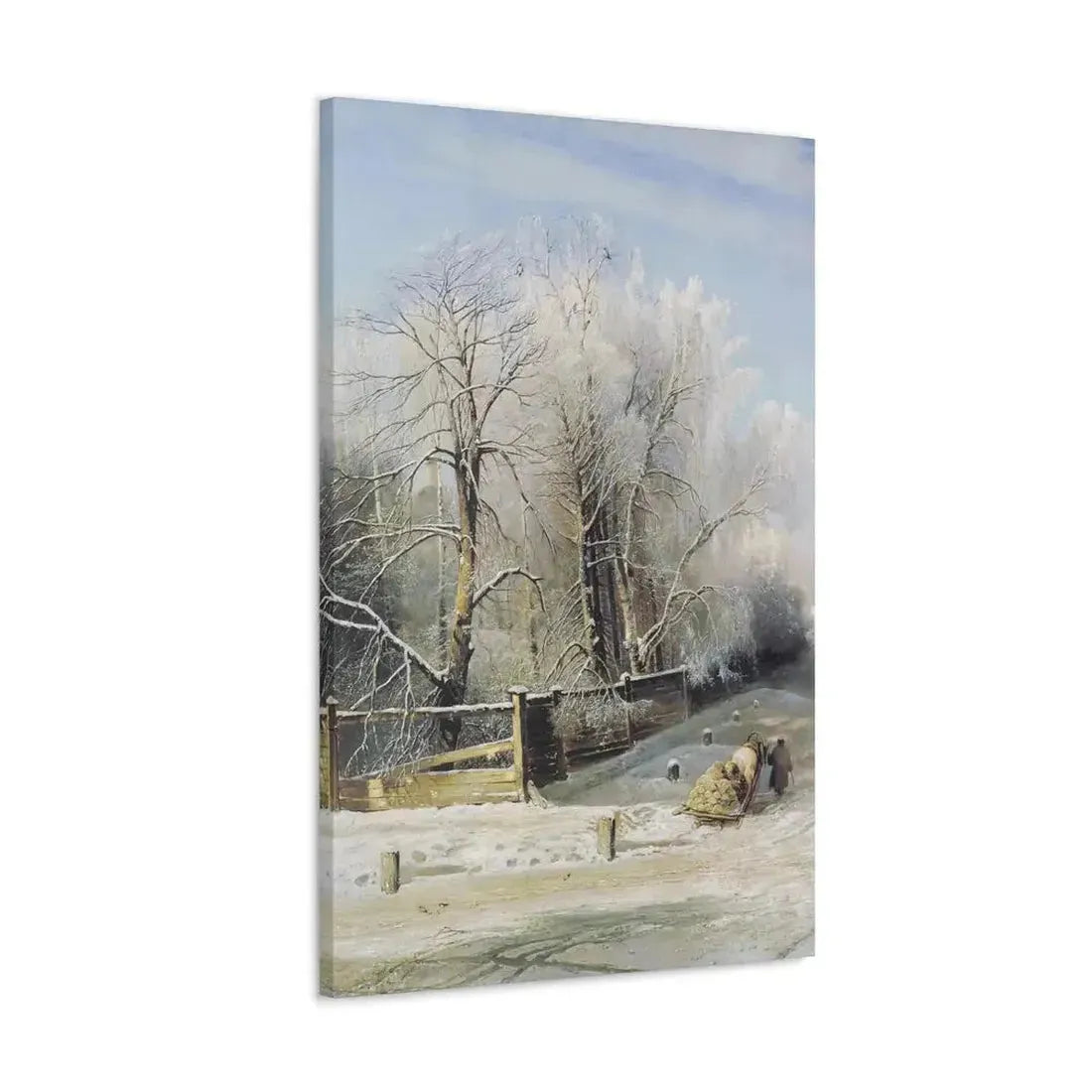 Alexei Savrasov (1830-1897) Winter landscape 1873 - Canvas Wall Art - The Sticker Space