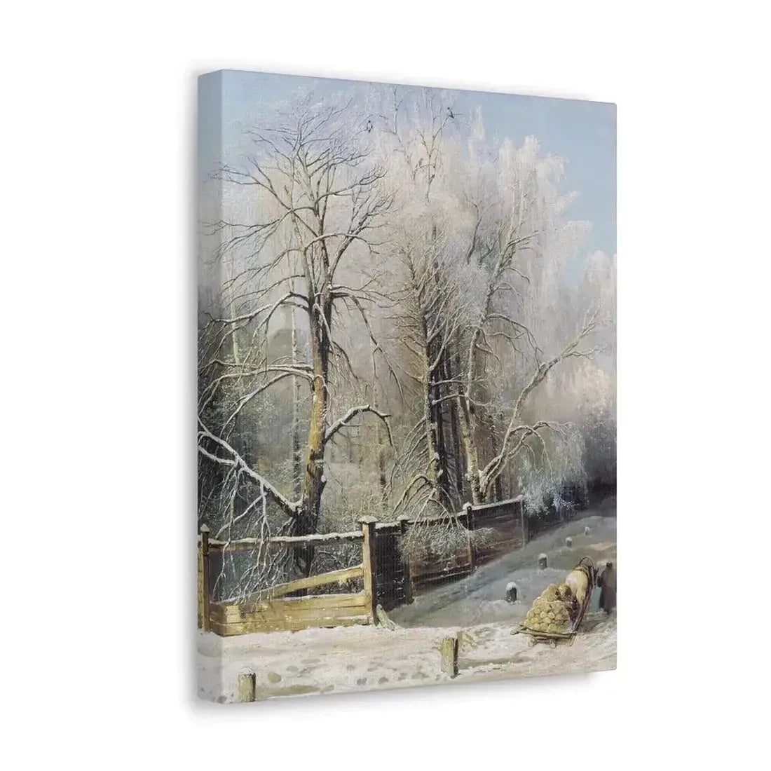 Alexei Savrasov (1830-1897) Winter landscape 1873 - Canvas Wall Art - The Sticker Space