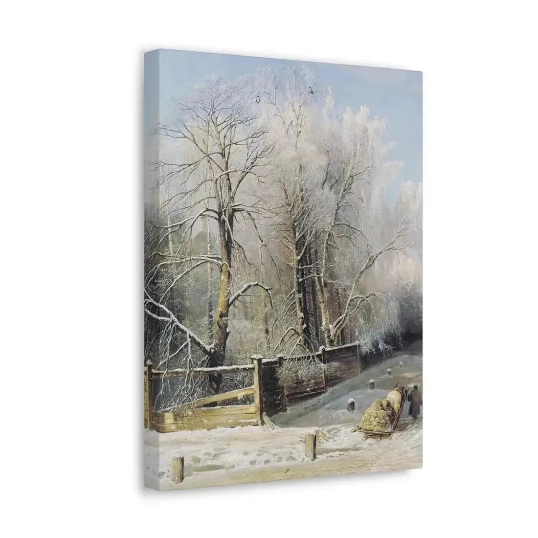 Alexei Savrasov (1830-1897) Winter landscape 1873 - Canvas Wall Art - The Sticker Space