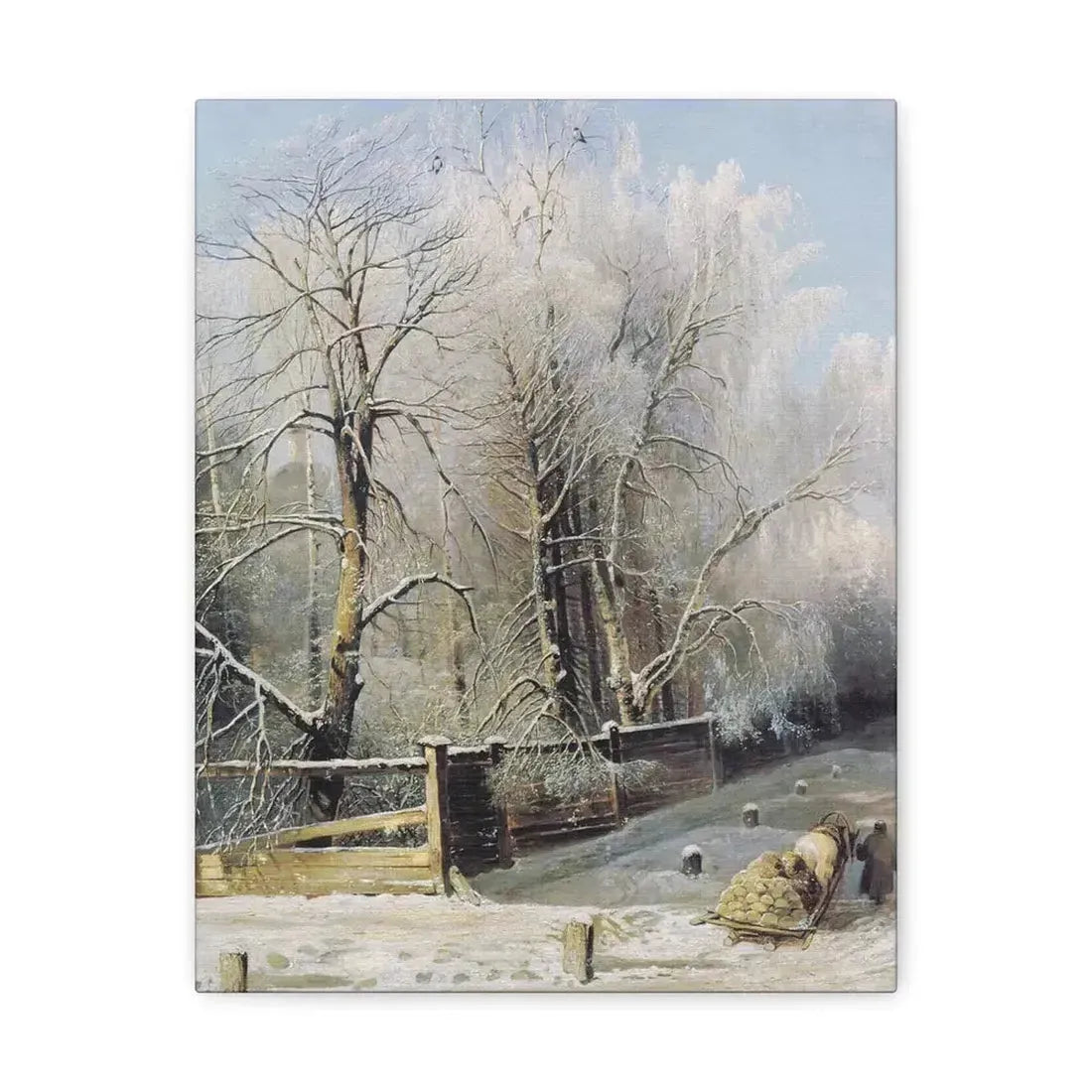Alexei Savrasov (1830-1897) Winter landscape 1873 - Canvas Wall Art - The Sticker Space