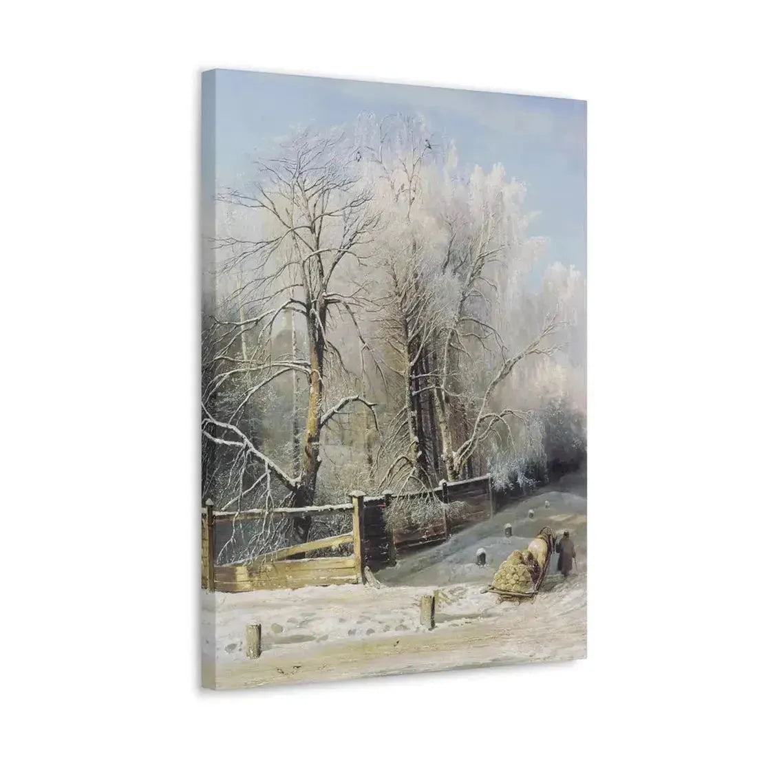 Alexei Savrasov (1830-1897) Winter landscape 1873 - Canvas Wall Art - The Sticker Space