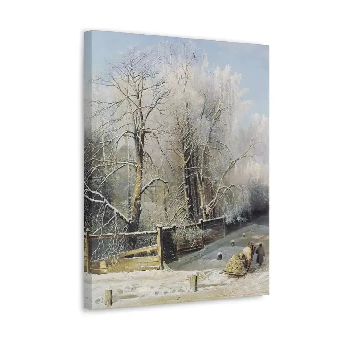 Alexei Savrasov (1830-1897) Winter landscape 1873 - Canvas Wall Art - The Sticker Space