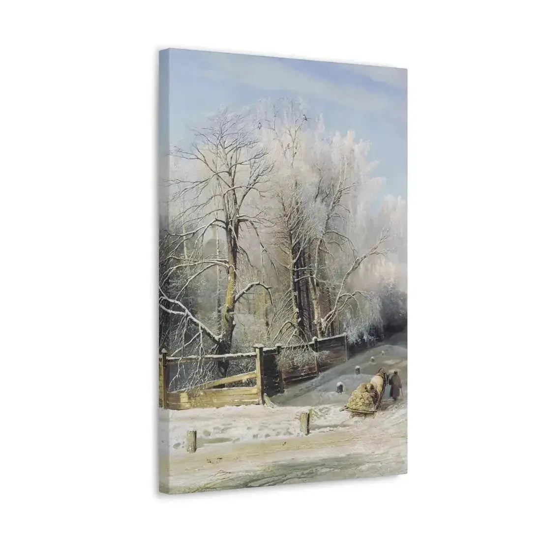 Alexei Savrasov (1830-1897) Winter landscape 1873 - Canvas Wall Art - The Sticker Space