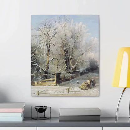 Alexei Savrasov (1830-1897) Winter landscape 1873 - Canvas Wall Art - The Sticker Space
