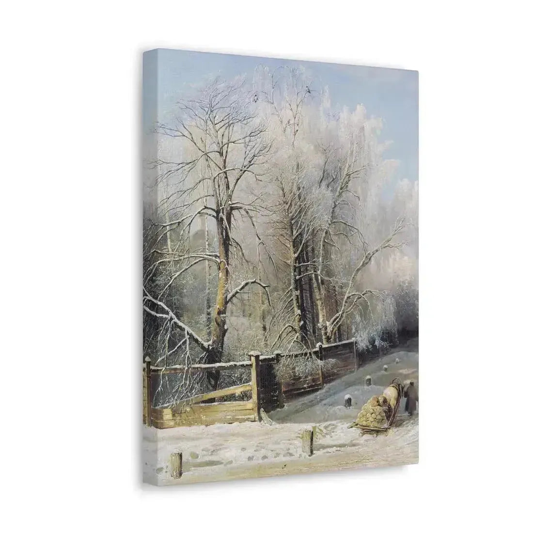 Alexei Savrasov (1830-1897) Winter landscape 1873 - Canvas Wall Art - The Sticker Space