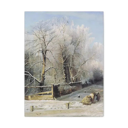 Alexei Savrasov (1830-1897) Winter landscape 1873 - Canvas Wall Art - The Sticker Space