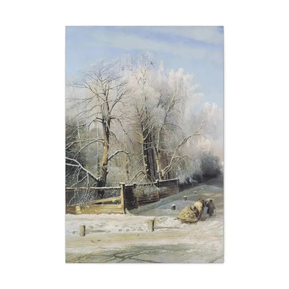 Alexei Savrasov (1830-1897) Winter landscape 1873 - Canvas Wall Art - The Sticker Space