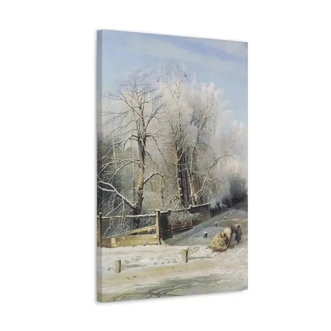 Alexei Savrasov (1830-1897) Winter landscape 1873 - Canvas Wall Art - The Sticker Space