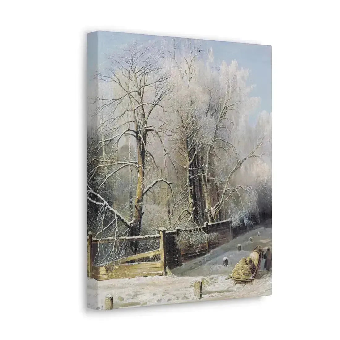 Alexei Savrasov (1830-1897) Winter landscape 1873 - Canvas Wall Art - The Sticker Space