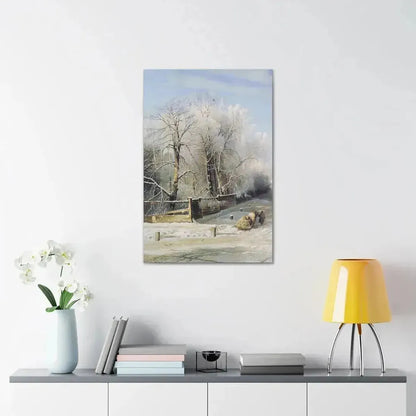 Alexei Savrasov (1830-1897) Winter landscape 1873 - Canvas Wall Art - The Sticker Space