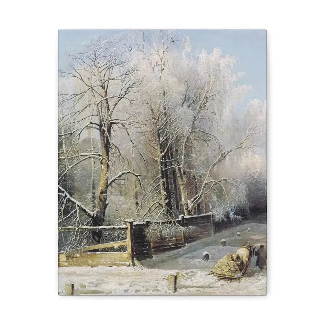 Alexei Savrasov (1830-1897) Winter landscape 1873 - Canvas Wall Art - The Sticker Space