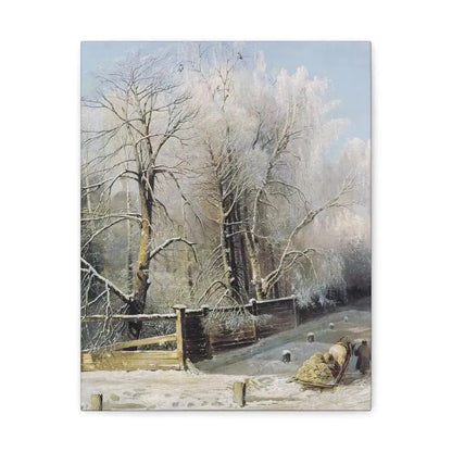 Alexei Savrasov (1830-1897) Winter landscape 1873 - Canvas Wall Art - The Sticker Space