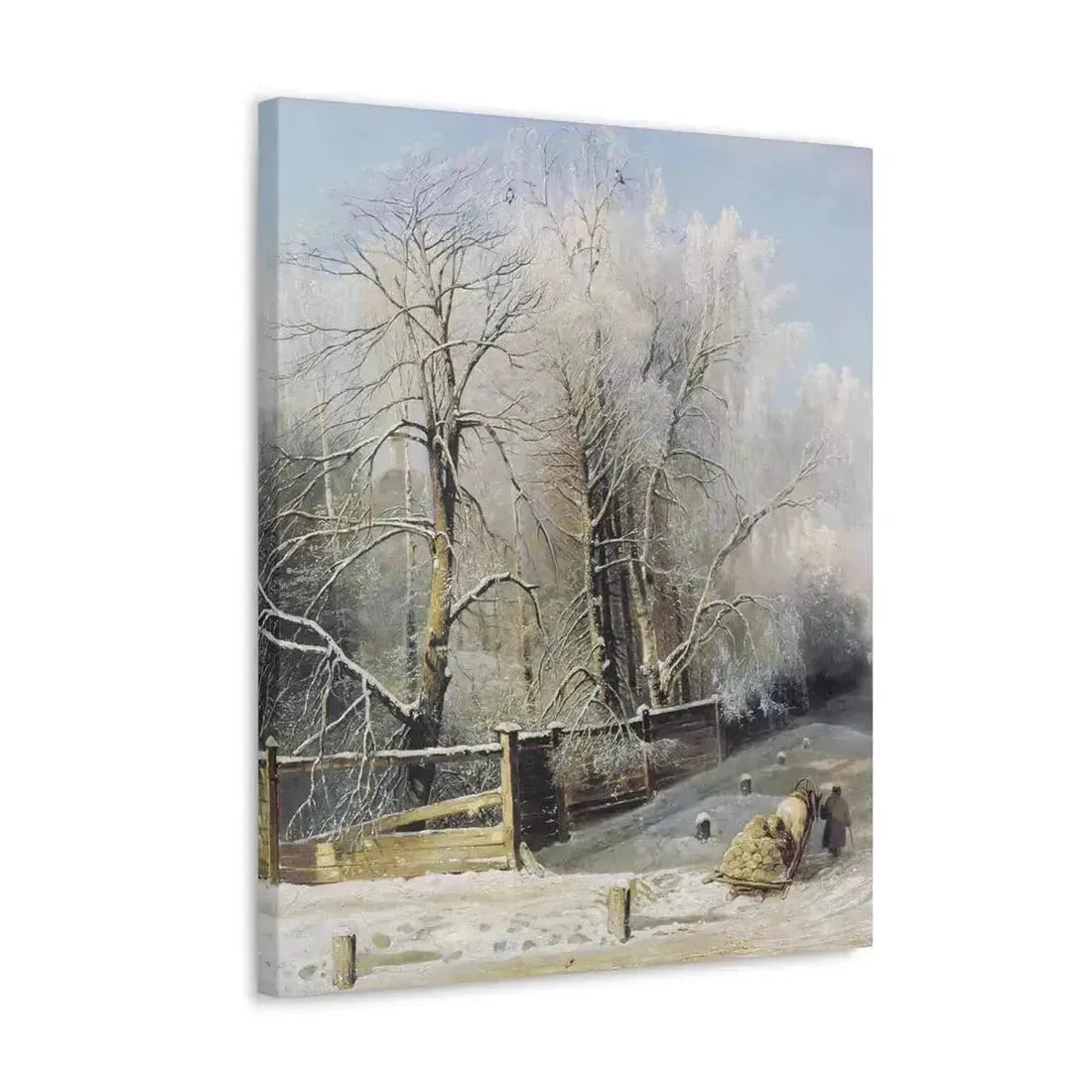 Alexei Savrasov (1830-1897) Winter landscape 1873 - Canvas Wall Art - The Sticker Space