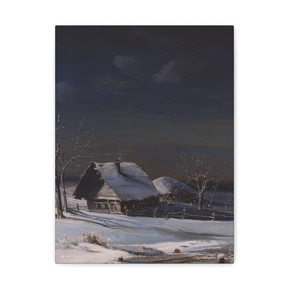 Alexei Savrasov (1830-1897) Winter Landscape2 - Canvas Wall Art-12″ x 16″-The Sticker Space