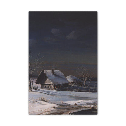 Alexei Savrasov (1830-1897) Winter Landscape2 - Canvas Wall Art-12" x 18"-The Sticker Space