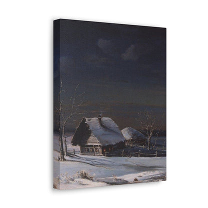 Alexei Savrasov (1830-1897) Winter Landscape2 - Canvas Wall Art-The Sticker Space