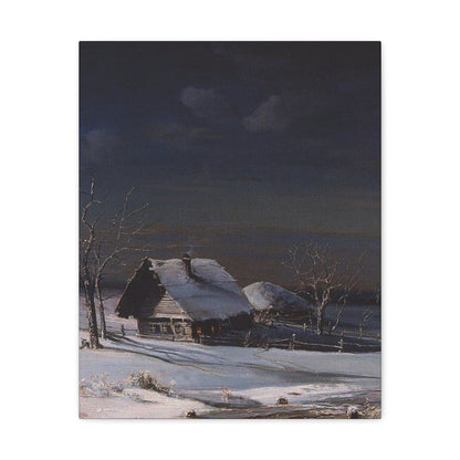 Alexei Savrasov (1830-1897) Winter Landscape2 - Canvas Wall Art-16″ x 20″-The Sticker Space