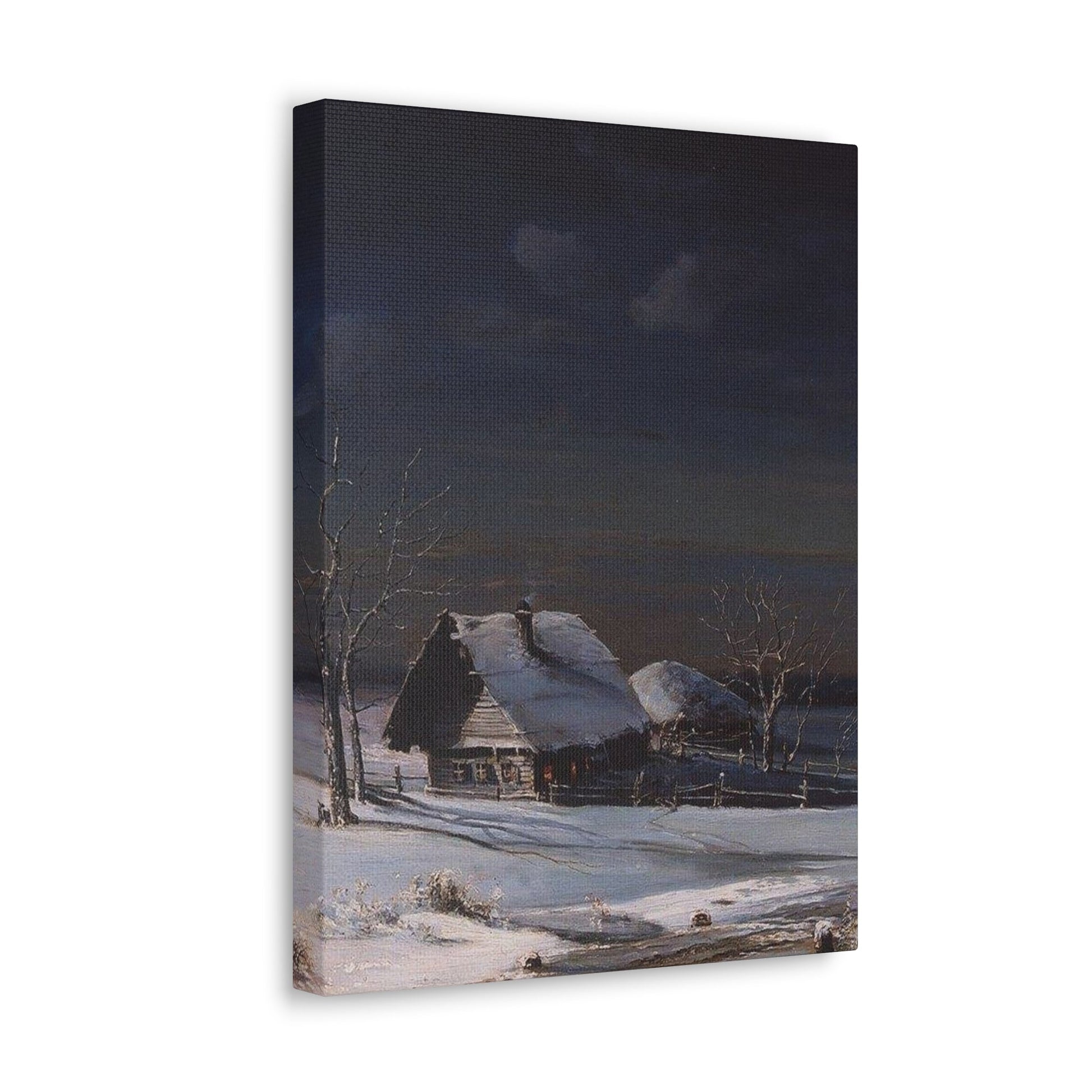 Alexei Savrasov (1830-1897) Winter Landscape2 - Canvas Wall Art-The Sticker Space