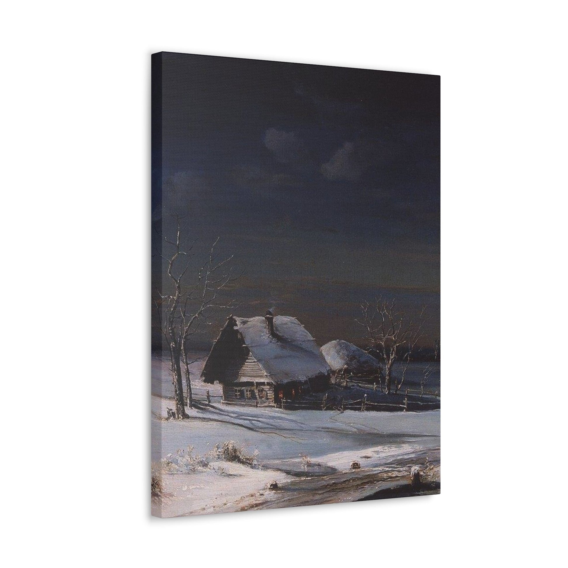 Alexei Savrasov (1830-1897) Winter Landscape2 - Canvas Wall Art-The Sticker Space