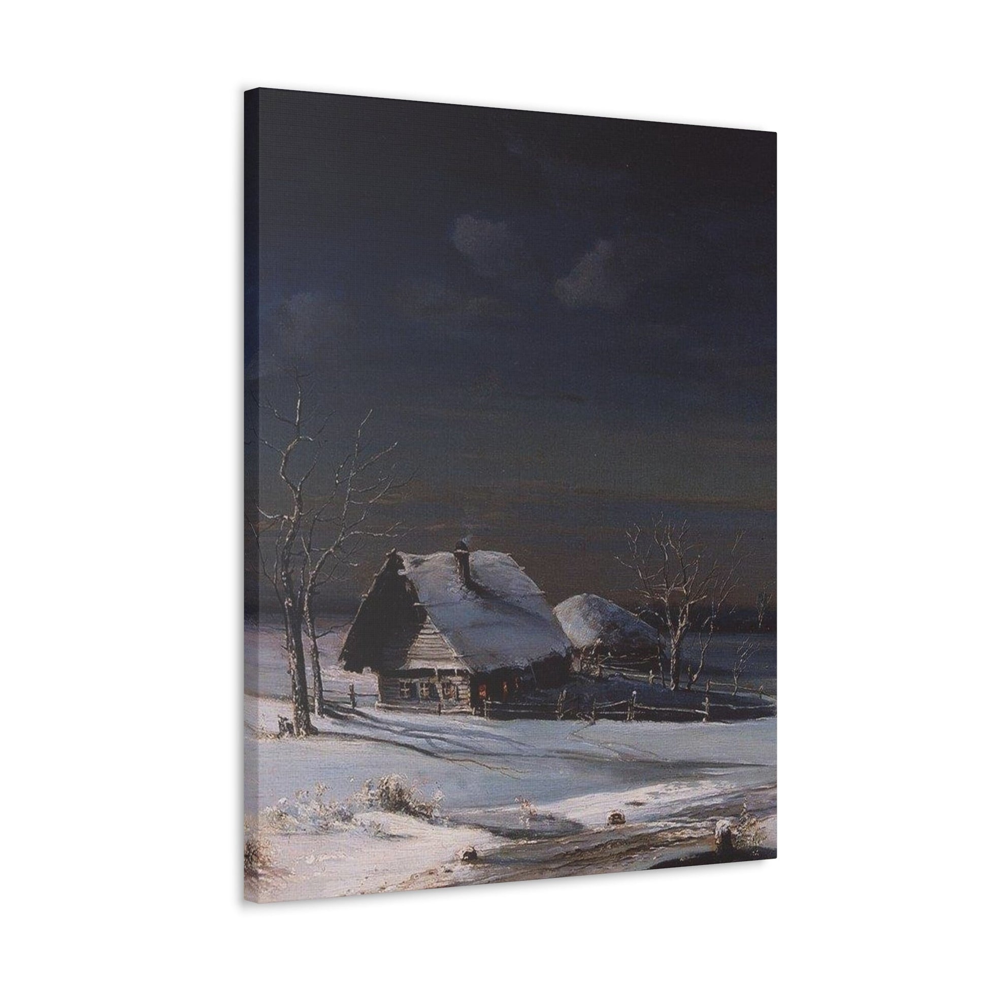 Alexei Savrasov (1830-1897) Winter Landscape2 - Canvas Wall Art-The Sticker Space