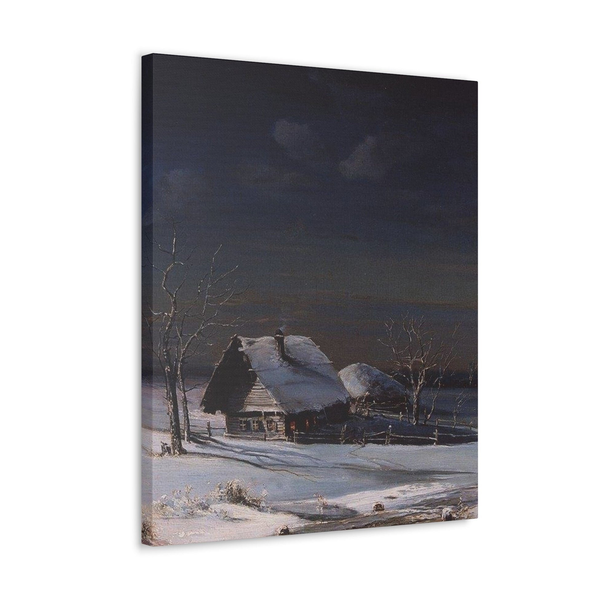 Alexei Savrasov (1830-1897) Winter Landscape2 - Canvas Wall Art-The Sticker Space