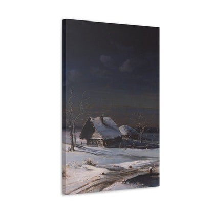 Alexei Savrasov (1830-1897) Winter Landscape2 - Canvas Wall Art-The Sticker Space