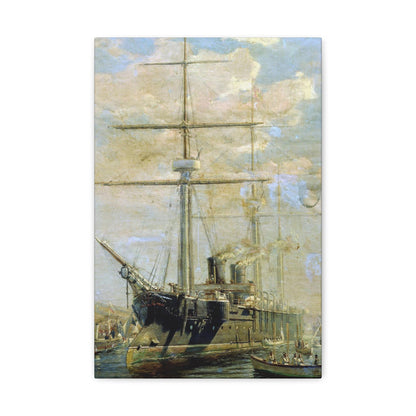 Alexey Petrovich Bogolyubov (1824-1896) Cruiser 1880 - Canvas Wall Art-12" x 18"-The Sticker Space