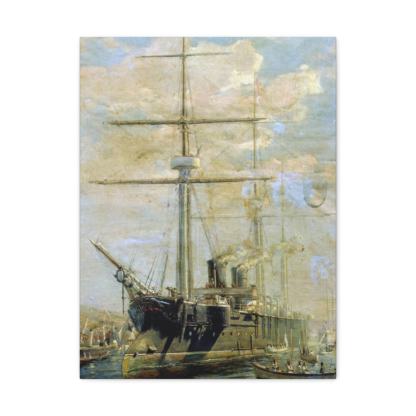 Alexey Petrovich Bogolyubov (1824-1896) Cruiser 1880 - Canvas Wall Art-18″ x 24″-The Sticker Space