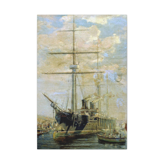 Alexey Petrovich Bogolyubov (1824-1896) Cruiser 1880 - Canvas Wall Art-24″ x 36″-The Sticker Space