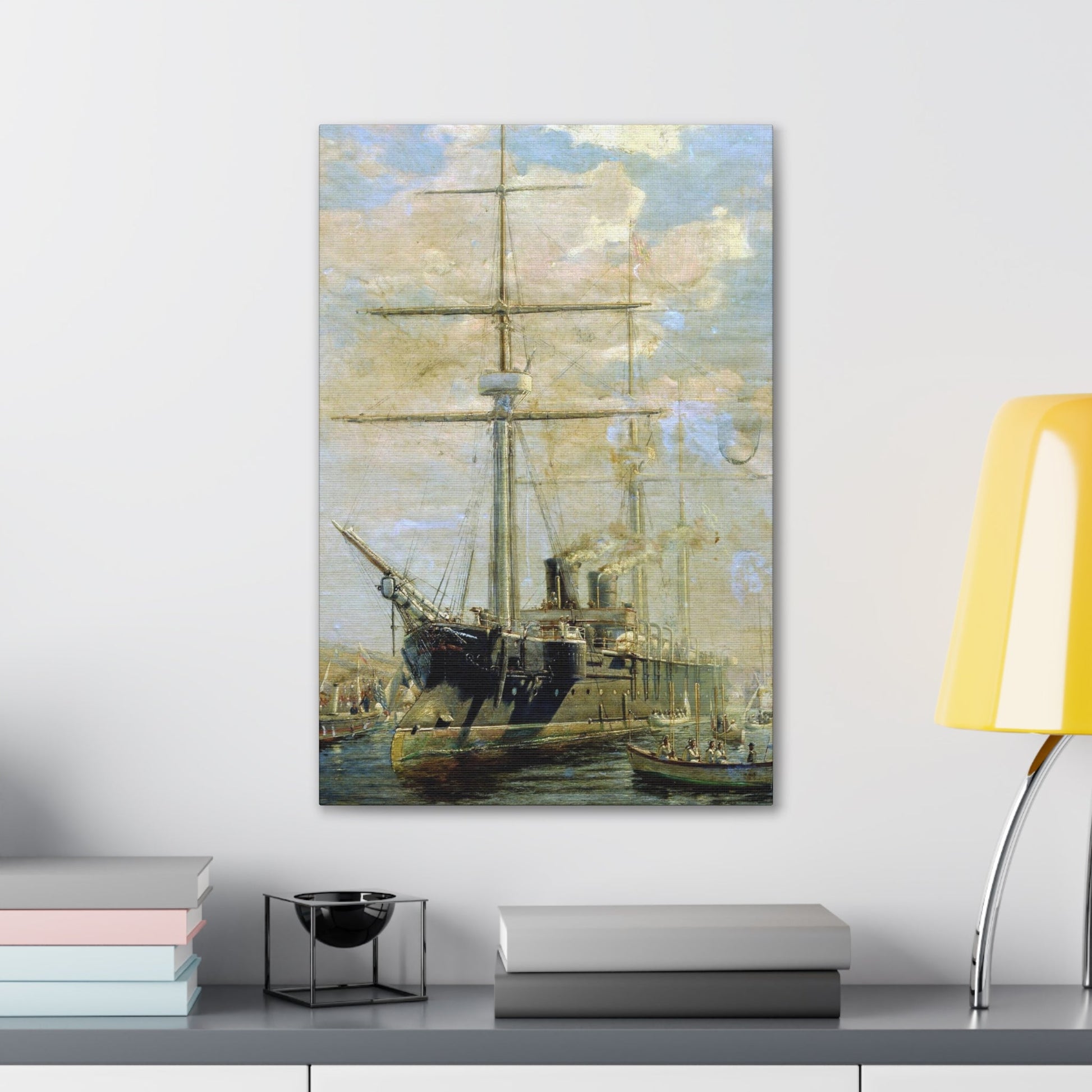 Alexey Petrovich Bogolyubov (1824-1896) Cruiser 1880 - Canvas Wall Art-The Sticker Space