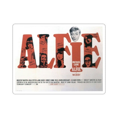 Alfie 1966 Movie Poster STICKER Vinyl Die-Cut Decal-3 Inch-The Sticker Space