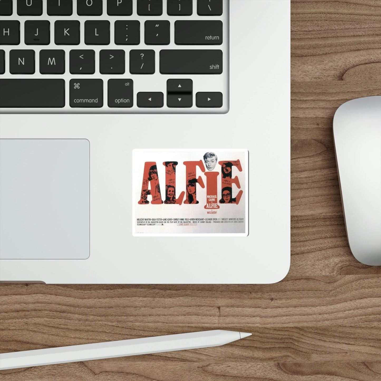 Alfie 1966 Movie Poster STICKER Vinyl Die-Cut Decal-The Sticker Space