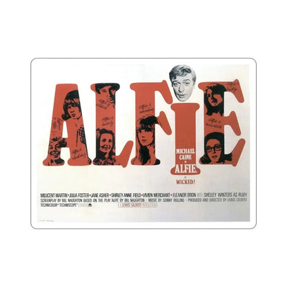 Alfie 1966 Movie Poster STICKER Vinyl Die-Cut Decal - The Sticker Space