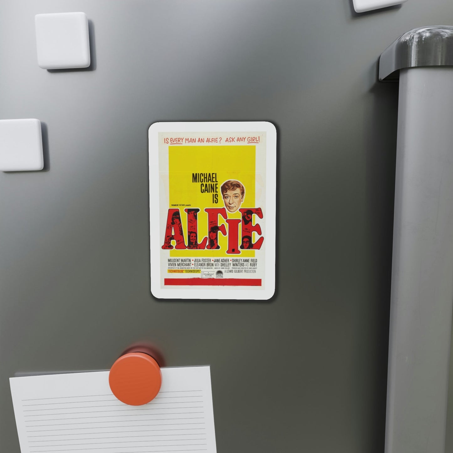 Alfie 1966 v2 Movie Poster Die-Cut Magnet-The Sticker Space