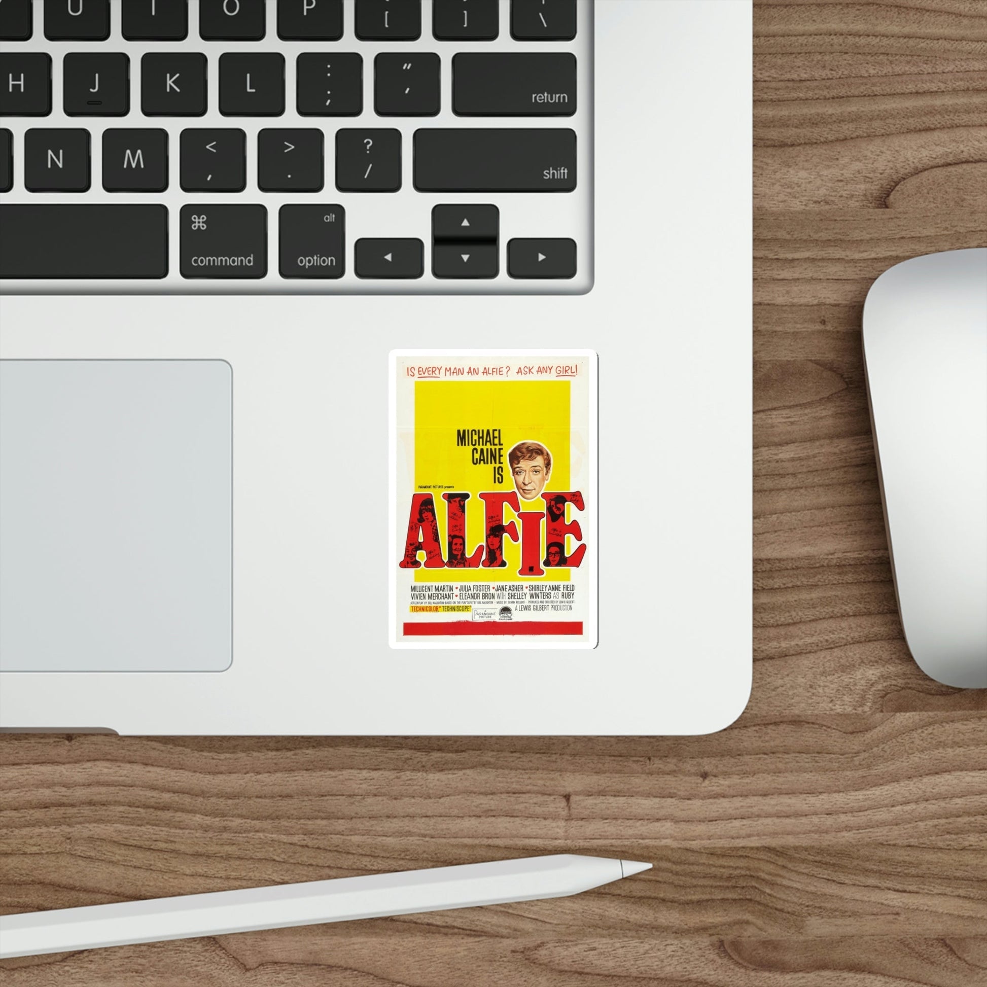 Alfie 1966 v2 Movie Poster STICKER Vinyl Die-Cut Decal-The Sticker Space