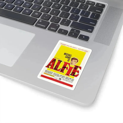Alfie 1966 v2 Movie Poster - STICKER Vinyl Kiss-Cut Decal - The Sticker Space
