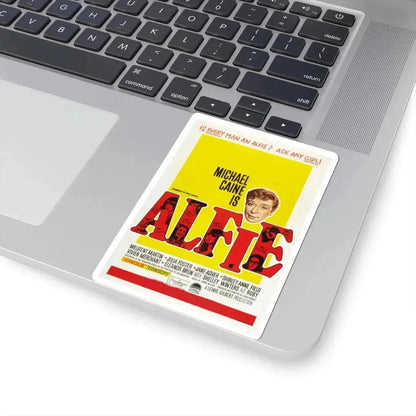 Alfie 1966 v2 Movie Poster - STICKER Vinyl Kiss-Cut Decal - The Sticker Space