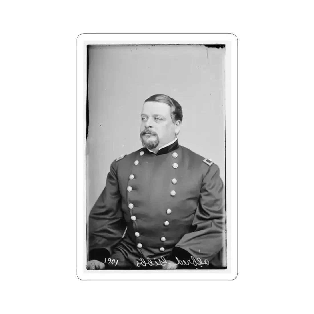 Alfred Gibbs, Col. 130Th Ny Inf 002 (U.S. Civil War) STICKER Vinyl Kiss-Cut Decal 3 Inch White - The Sticker Space