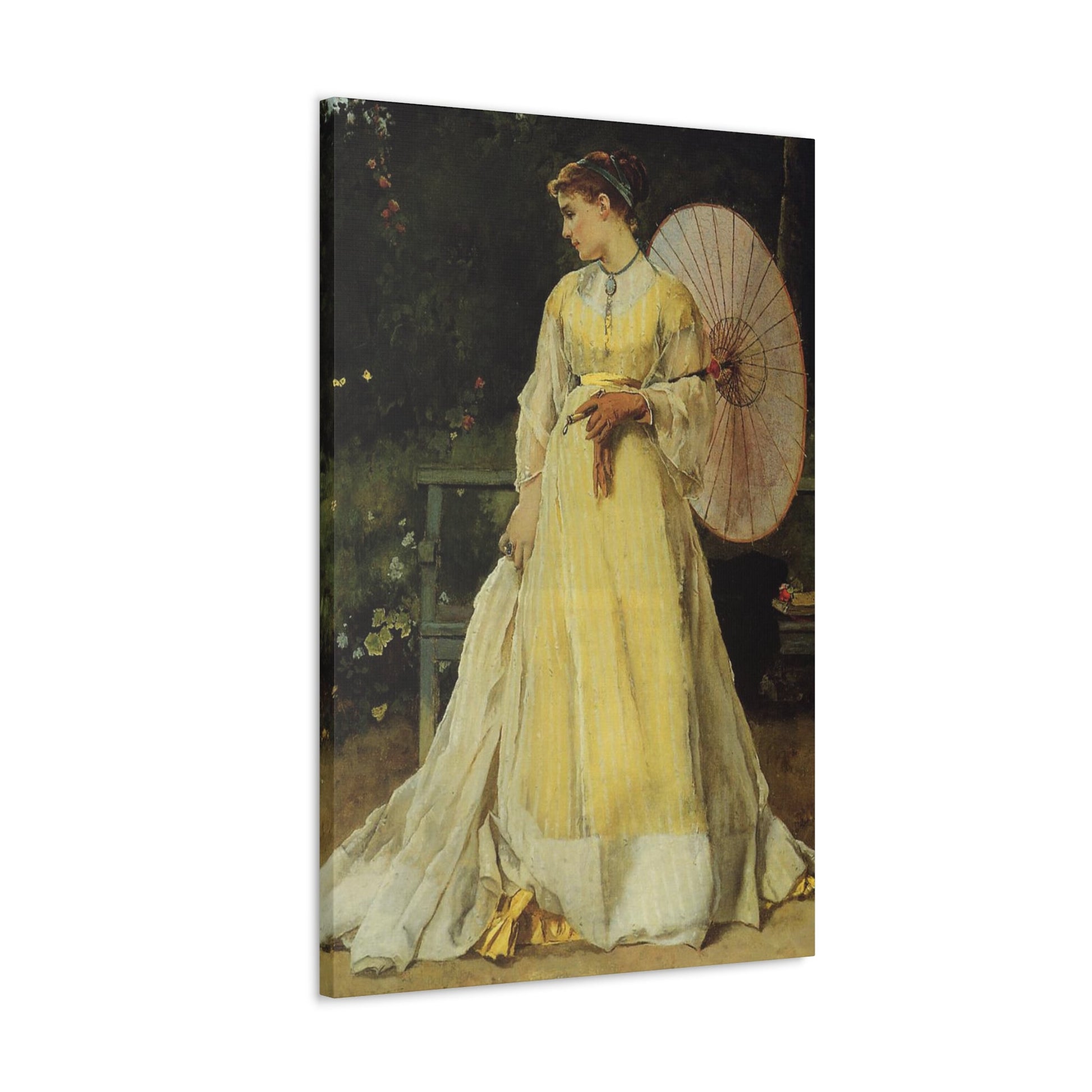 Alfred Stevens (1823-1906) In the Country - c1867 - Canvas Wall Art-The Sticker Space